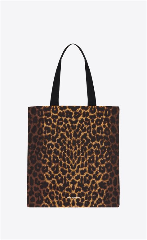 leopard tote ysl